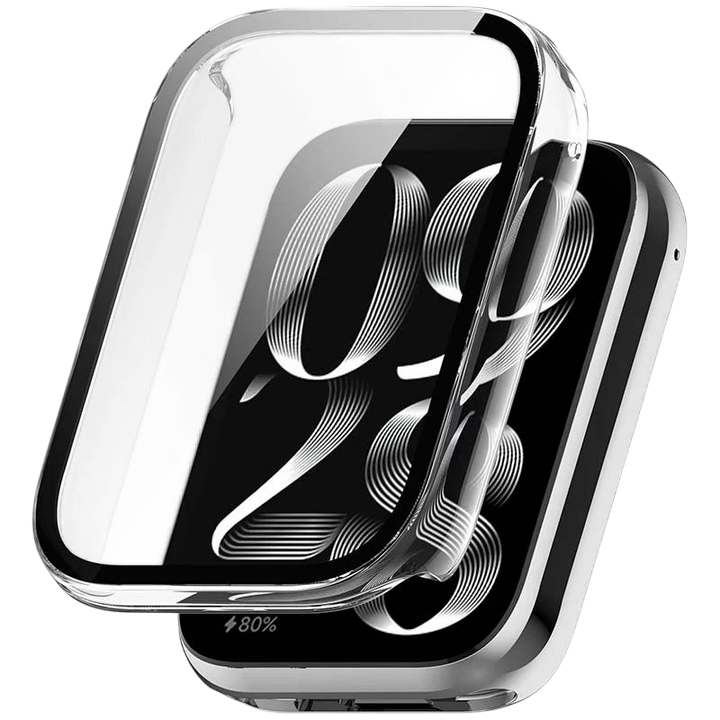 Capa PC + Vidro Temperado Xiaomi Mi Smart Band 8 Pro Transparente