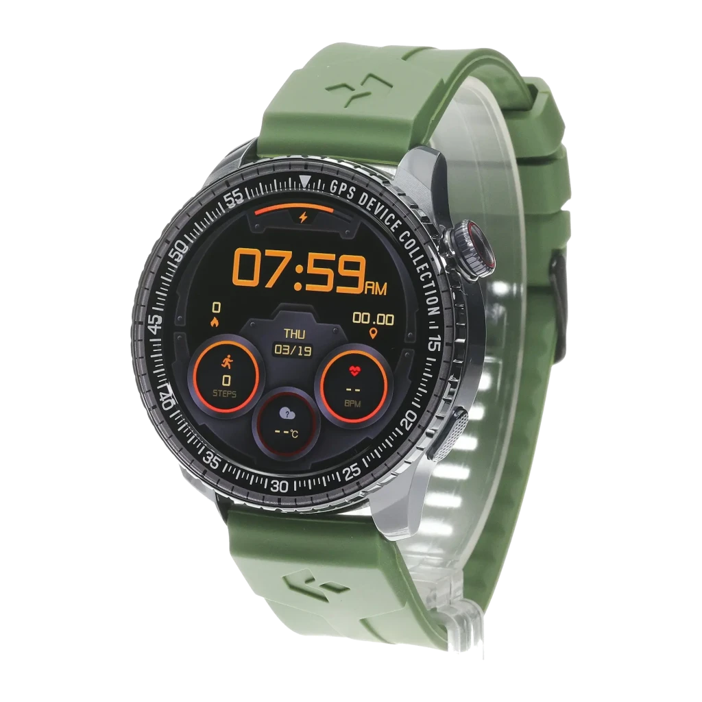 Garett Compass 48mm Preto GPS 6 sistemas satélite Chamadas Bluetooth
