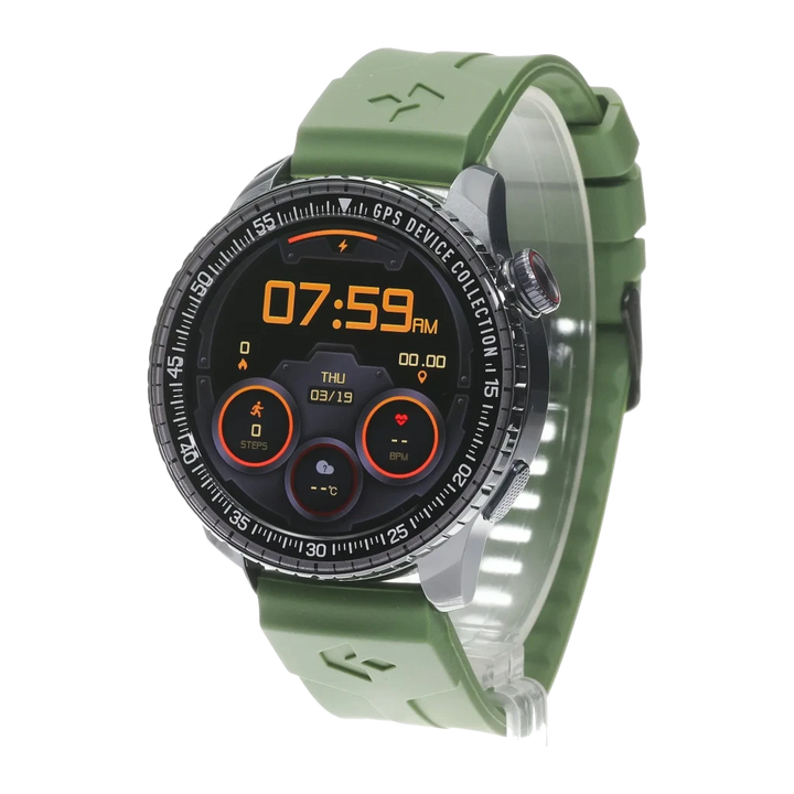 Garett Compass 48mm Preto GPS 6 sistemas satélite Chamadas Bluetooth