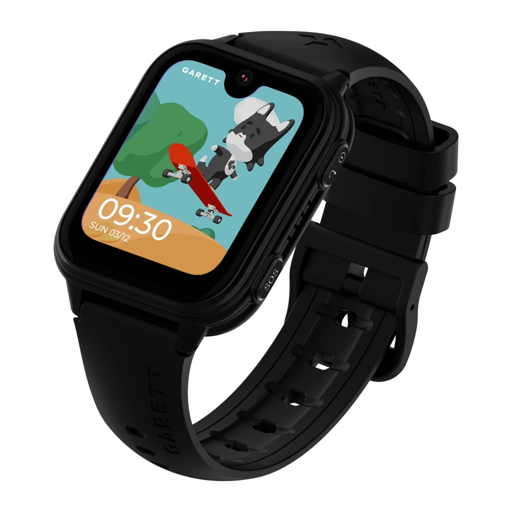 Garett Kids Vibe 4G Preto Chamadas SOS Câmara GPS IP67