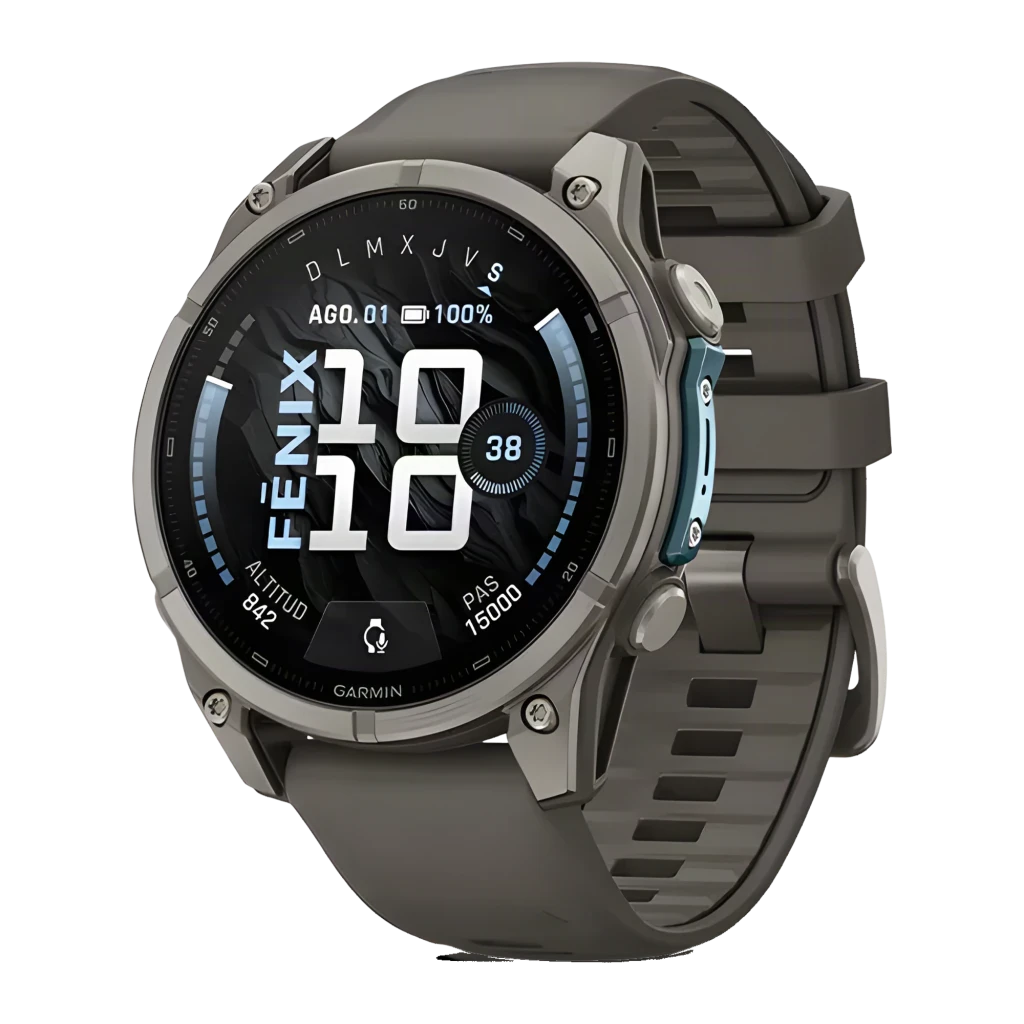 Garmin Fenix 9 47mm AMOLED Cinzento Pebble Mapas TopoActive Lanterna LED