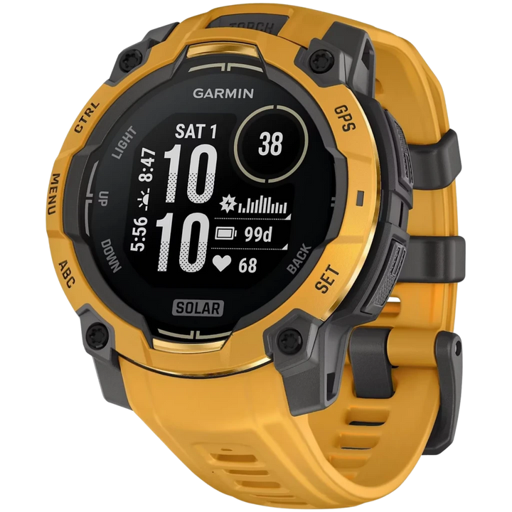 Garmin Instinct 3 Solar 50 mm GPS 40 dias Sunburst/Cinza
