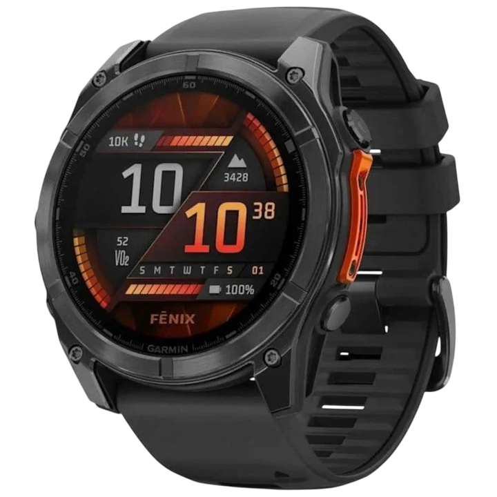 Garmin Fenix 8 AMOLED 51mm Aço Preto - Relógio Inteligente