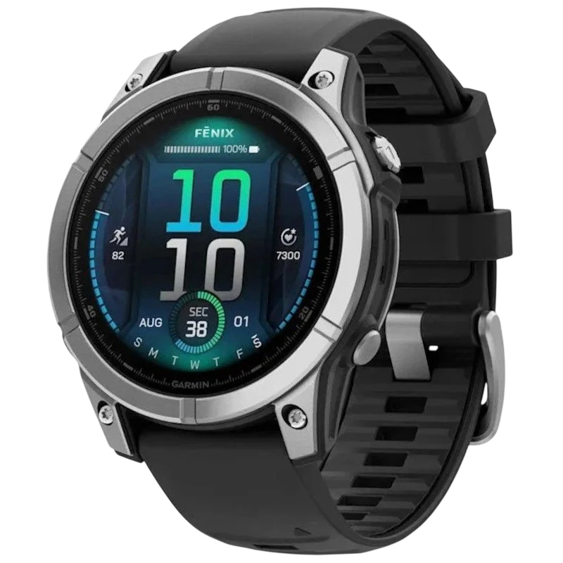 Garmin Fenix E 47mm Aço Preto - Relógio Inteligente
