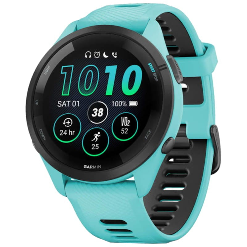 Garmin Forerunner 265 Turquesa/Preto 46mm - Relógio inteligente