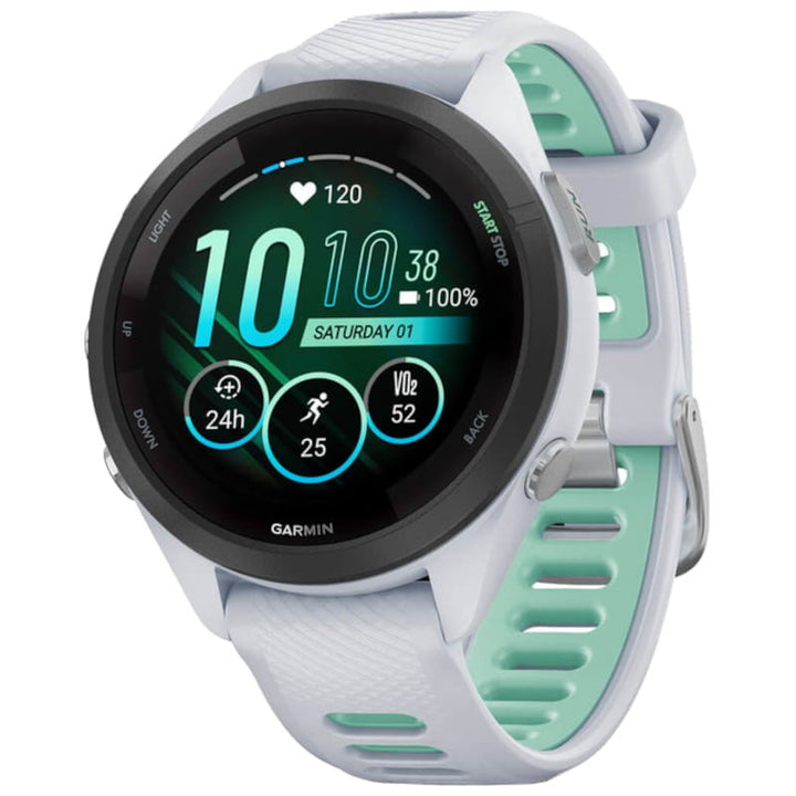 Garmin Forerunner 265S GPS Branco/Verde 42mm – Relógio inteligente
