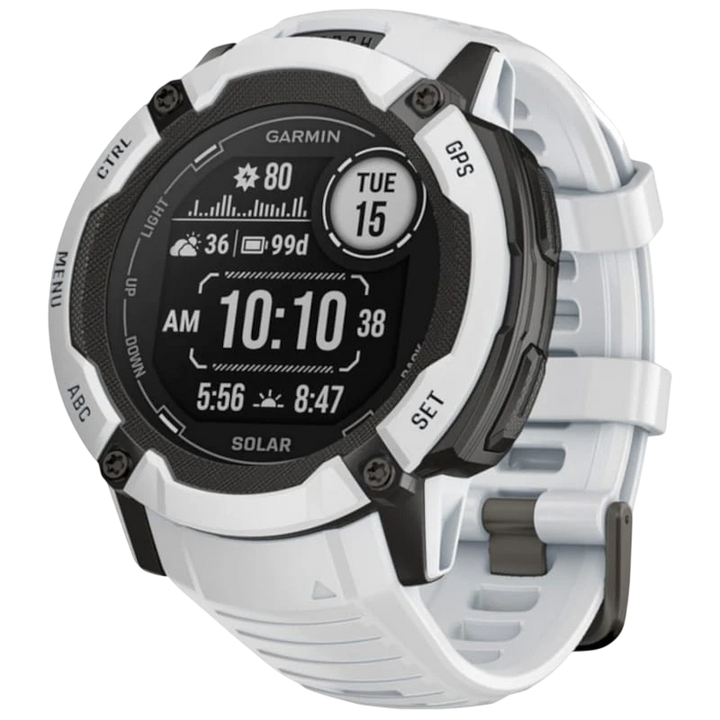 Garmin Instinct 2X Solar 50mm Branco - Smartwatch com GPS