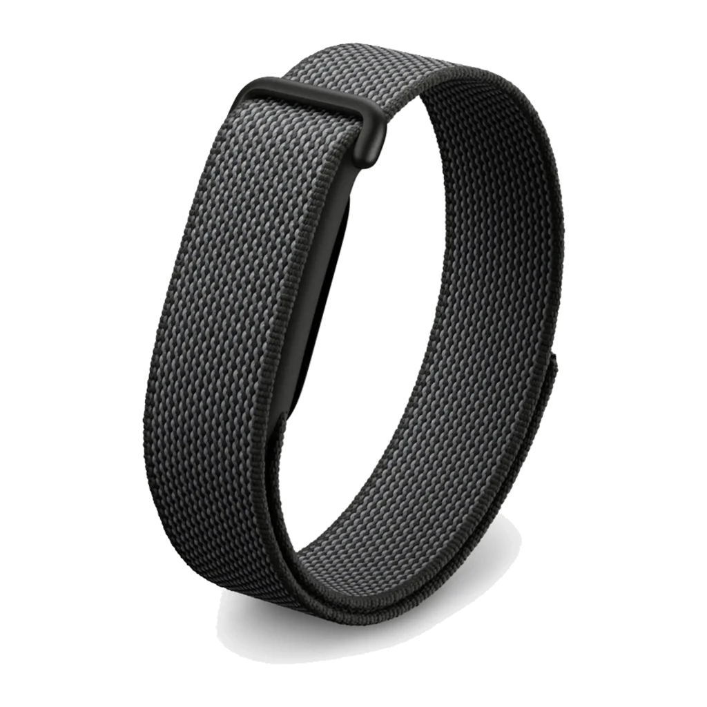 Monitor Google Fitbit Air Obsidian: SpO₂, temperatura cutânea, frequência cardíaca ótica 24 horas por dia, 7 dias por semana