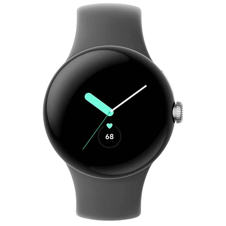 Google Pixel Watch Wi-Fi Prateado com Bracelete Carvão