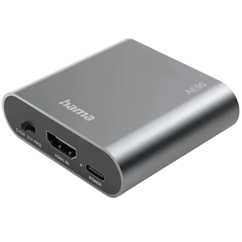 Hama AE-90 - Extrator/Divisor de áudio HDMI 4K