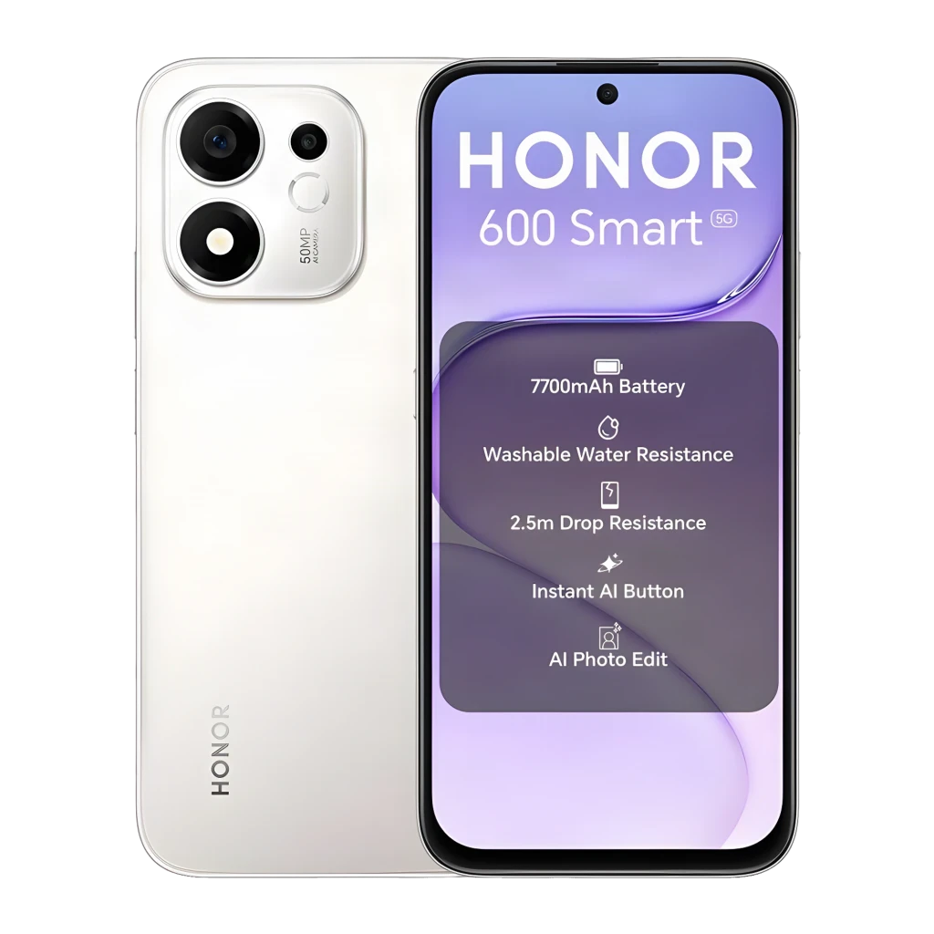 Honor 600 Smart 5G 4 GB/128 GB Prateado 50MP 45W NFC