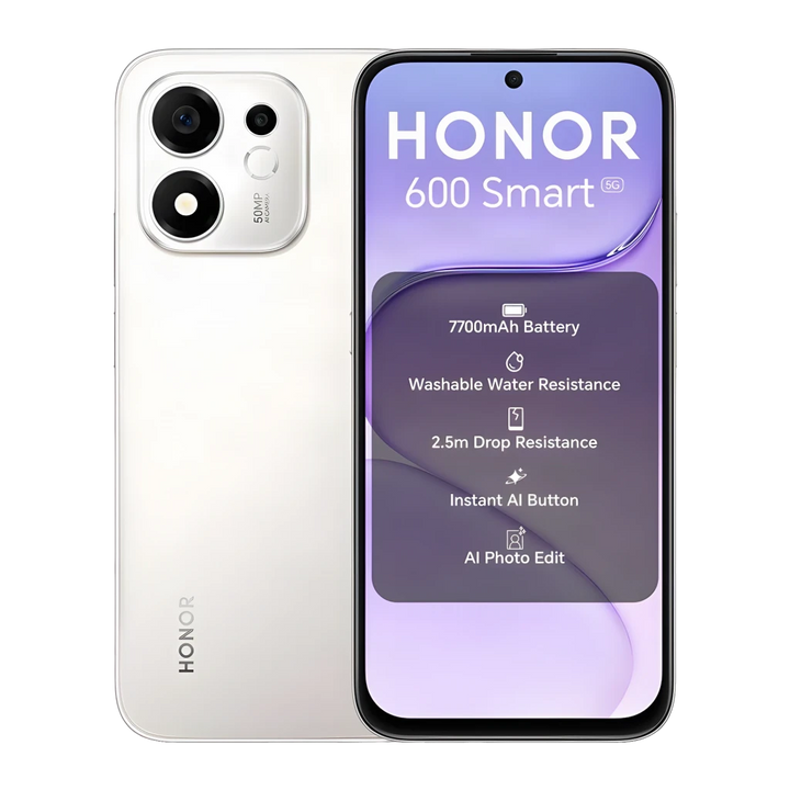 Honor 600 Smart 5G 4 GB/128 GB Prateado 50MP 45W NFC