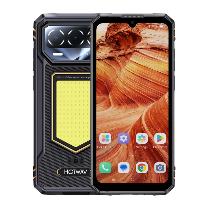 Hotwav T8 4 GB/128 GB 6200 mAh 6,74 polegadas IPS 120 Hz Laranja