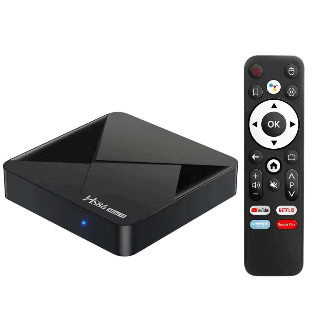 HS86 MINI14 2 GB/16 GB 4K Android 14 Wi-Fi 6 de banda dupla Bluetooth 5.0 - Android TV Box