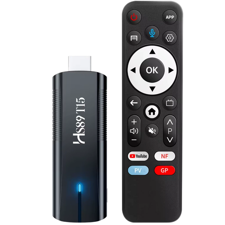 HS89 T15 RK3539 TV Stick 2GB/16GB  4K WiFi 6 de banda dupla com Android 14