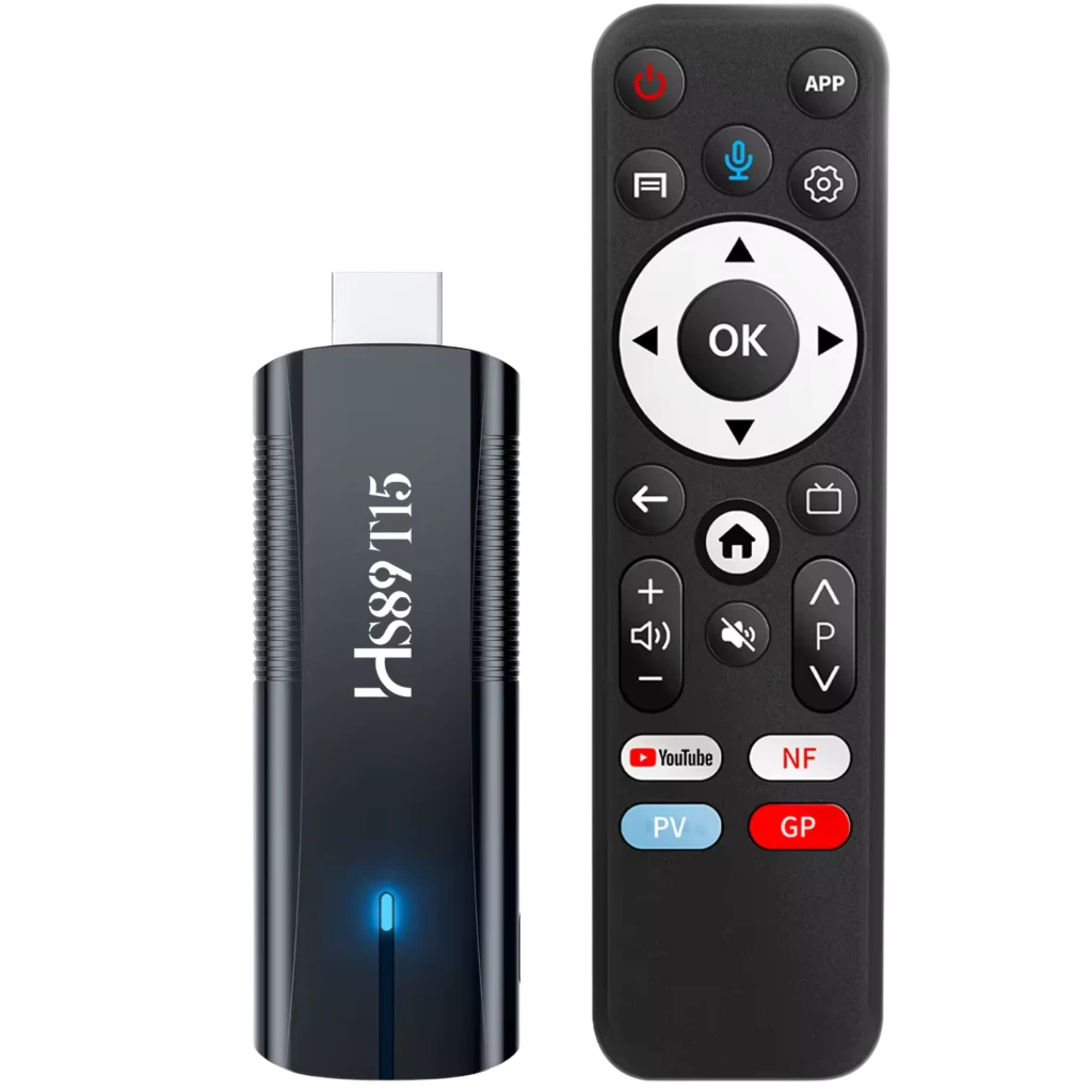HS89 T15 RK3539 TV Stick 4GB/32GB 4K WiFi 6 de banda dupla com Android 14