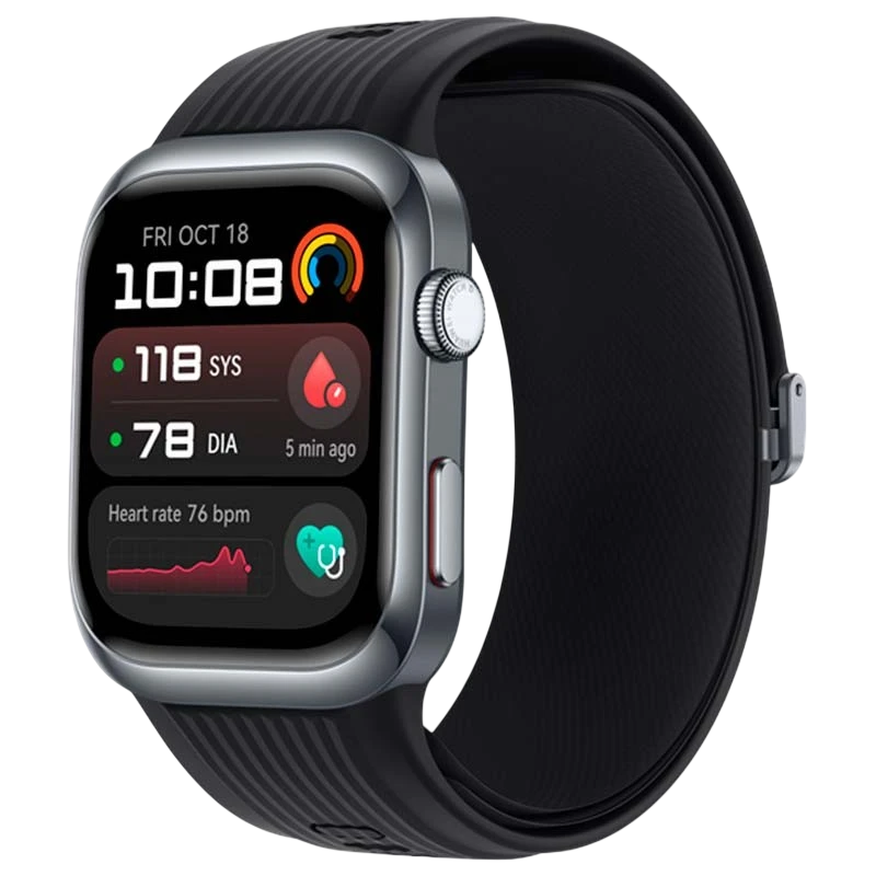 Huawei Watch D2 Preto Pulseira Fluoroelastómero 1,82 polegadas AMOLED GPS NFC Chamadas Bluetooth 6 dias IP68