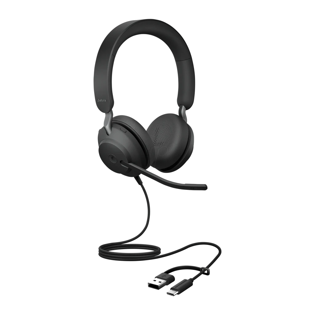 Auscultadores Jabra Evolve2 40 SE Stereo USB-C/A Diadema