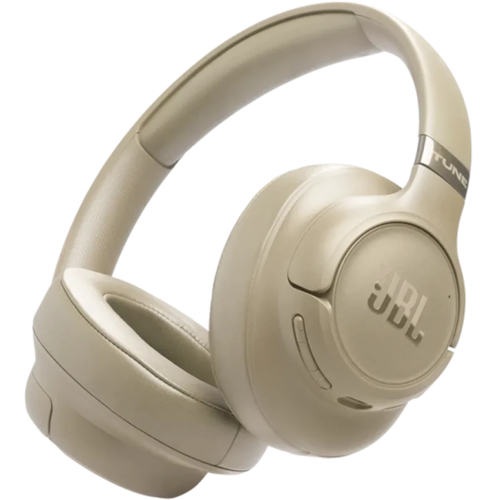 JBL Tune 780NC Bege - Auscultadores com diadema Bluetooth 6.0 Ligação multiponto Spatial Sound