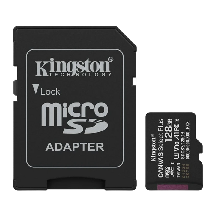 Cartão microSD Kingston Canvas Select Plus 128GB A1 UHS-I