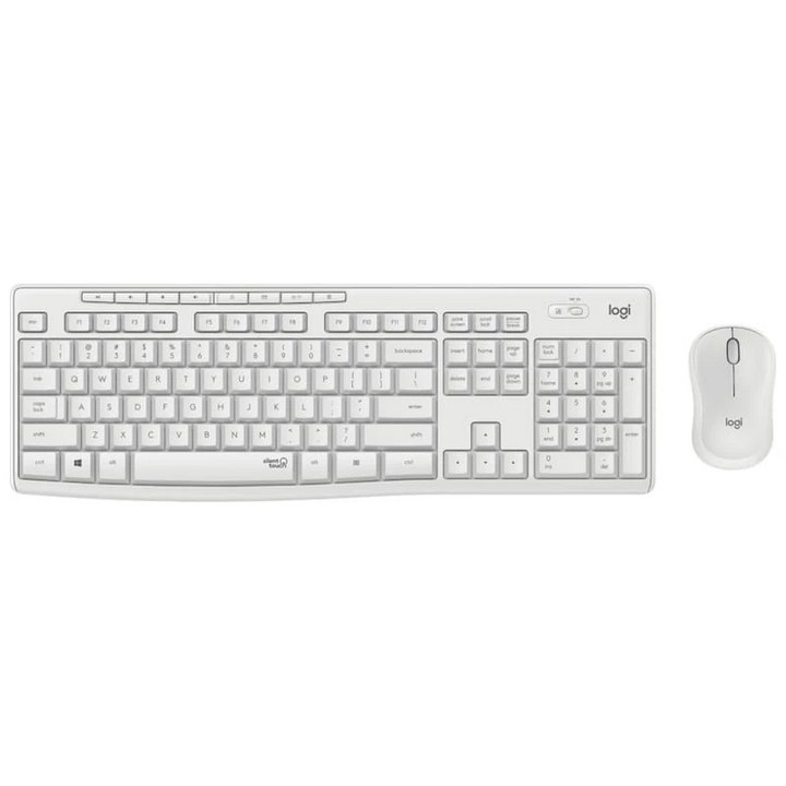 Teclado + rato sem fios Logitech MK295 Branco