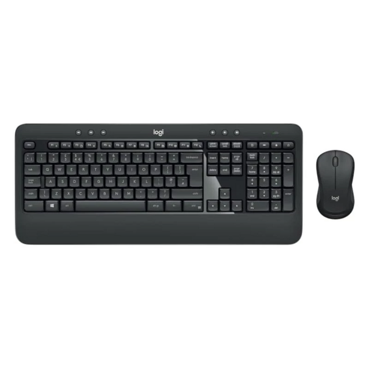 Teclado de membrana e rato Logitech MK540 Advanced Sem Fios Preto