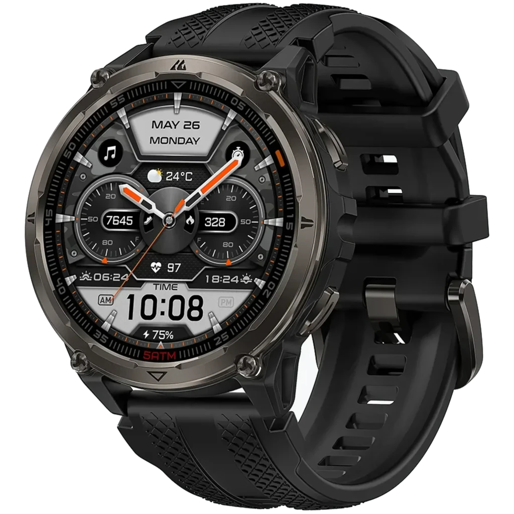 Kospet Orb 2 Preto GPS Dual-band L1+L5 Chamadas Bluetooth