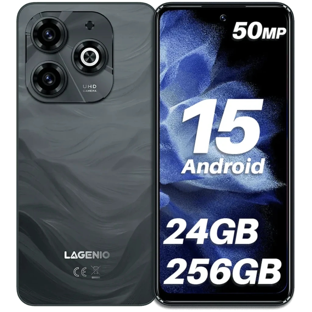 Lagenio A11 Pro 256 GB Preto Câmara de 50 MP 8 GB de RAM Memória expansível