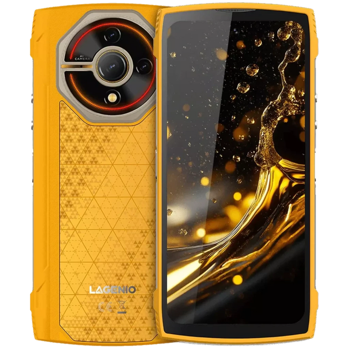 Lagenio Panther 2 Pro 256 GB Amarelo Processador Unisoc 8 GB de RAM Ecrã de 6,7 polegadas