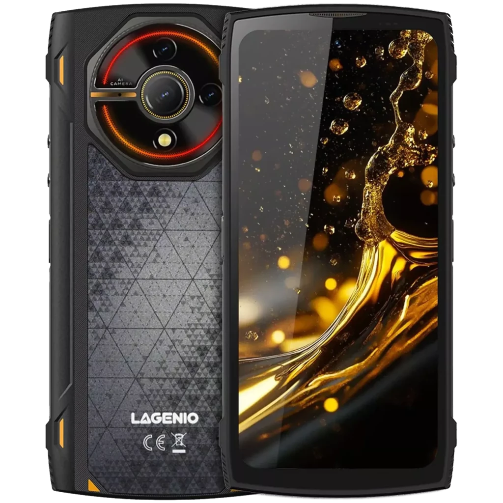 Lagenio Panther 2 Pro 256 GB Preto Bateria de 5150 mAh 8 GB de RAM Tripla resistência aos elementos