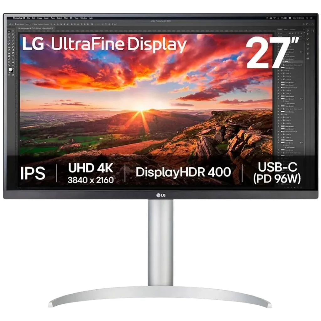LG 27UP850K-W 27" UHD 4K IPS 60Hz 5ms HDR FreeSync - Monitor para PC