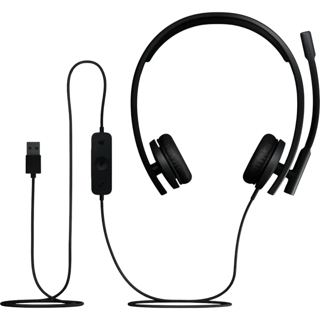 Logitech H570e Stereo MS USB-A - Auscultadores com fio e certificação TEAMS