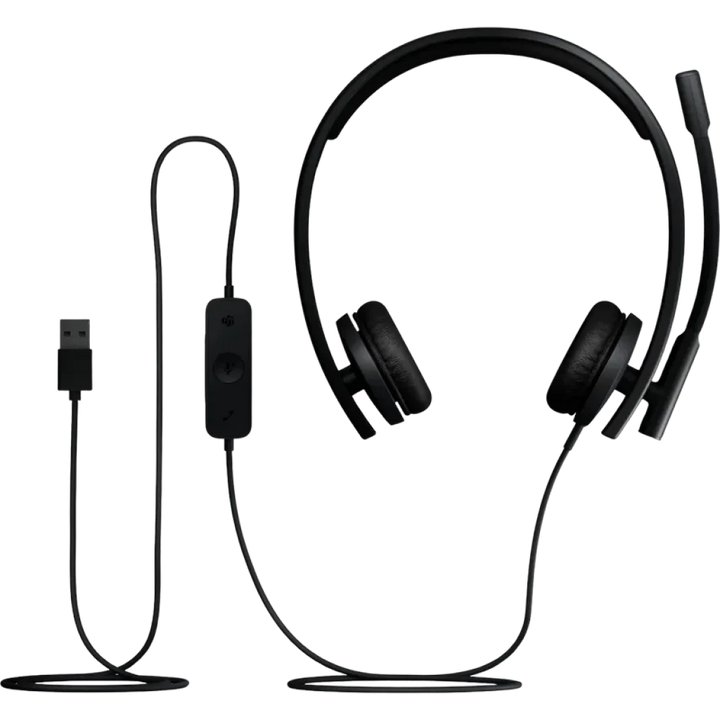Logitech H570e Stereo MS USB-A - Auscultadores com fio e certificação TEAMS