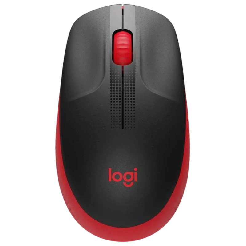 Logitech M190 Preto/Vermelho - 1000 DPI