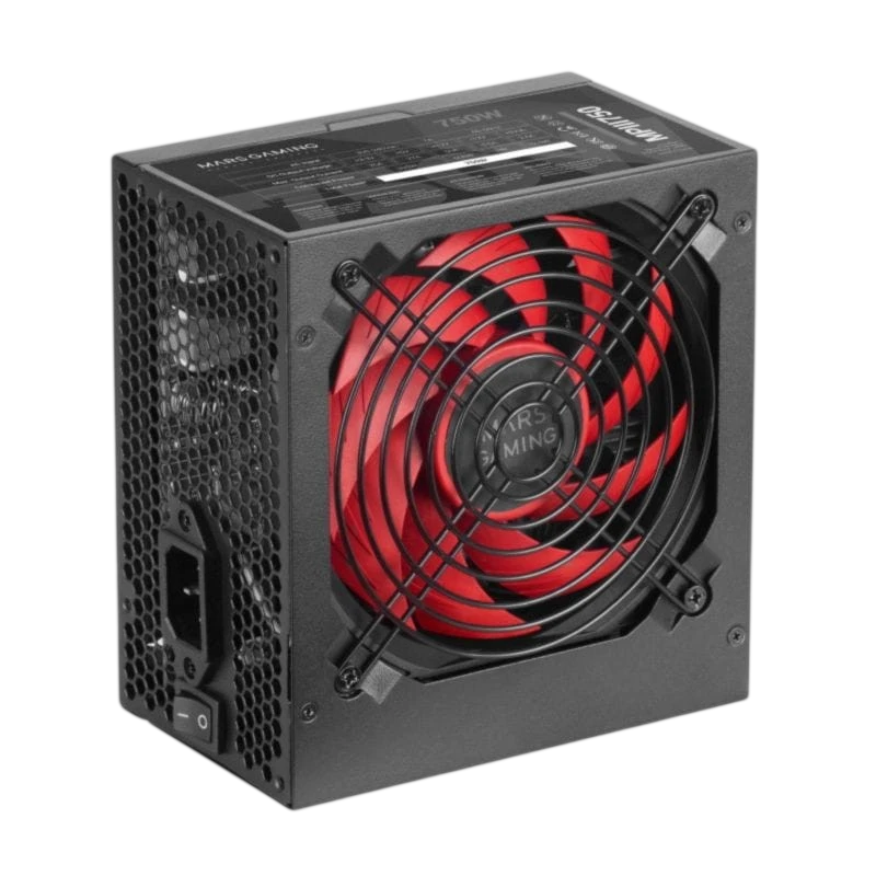 Mars Gaming MPIII750 750W Preto/Vermelho