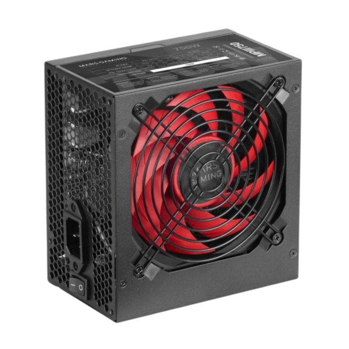 Mars Gaming MPIII750 750W Preto/Vermelho
