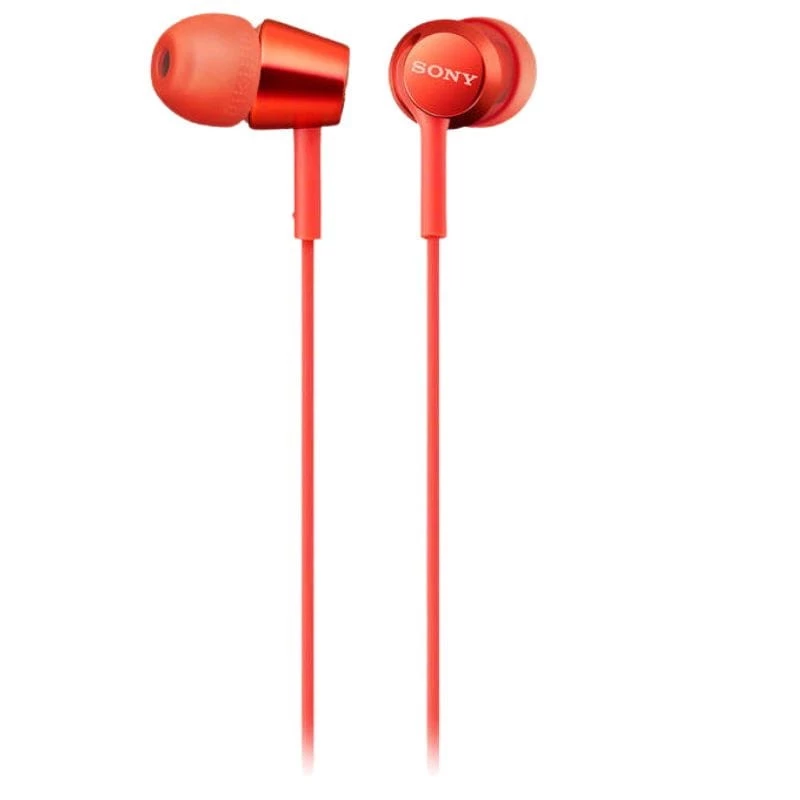 Sony MDR-EX155AP Dinâmico Microfone 9 mm 1,2 metros Vermelho