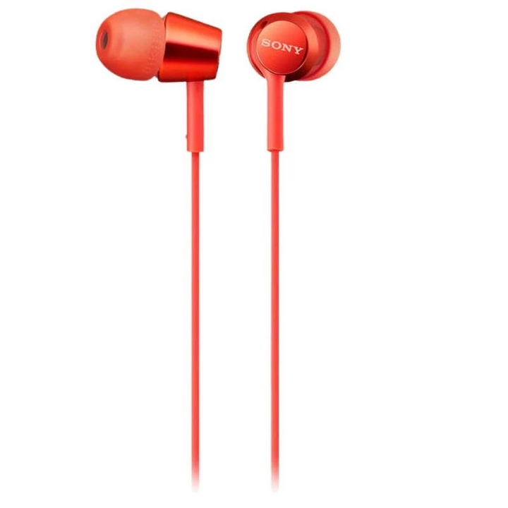 Sony MDR-EX155AP Dinâmico Microfone 9 mm 1,2 metros Vermelho