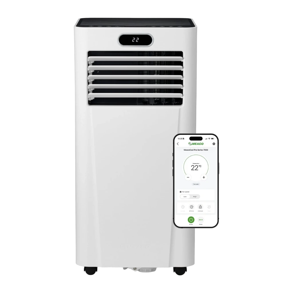 Ar condicionado portátil Meaco MeacoCool MC7000RPRO com Wi-Fi, 7000 BTU, 22 m²