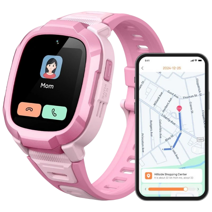 Mibro Kids P6 com 4G GPS e câmara integrada, Rosa