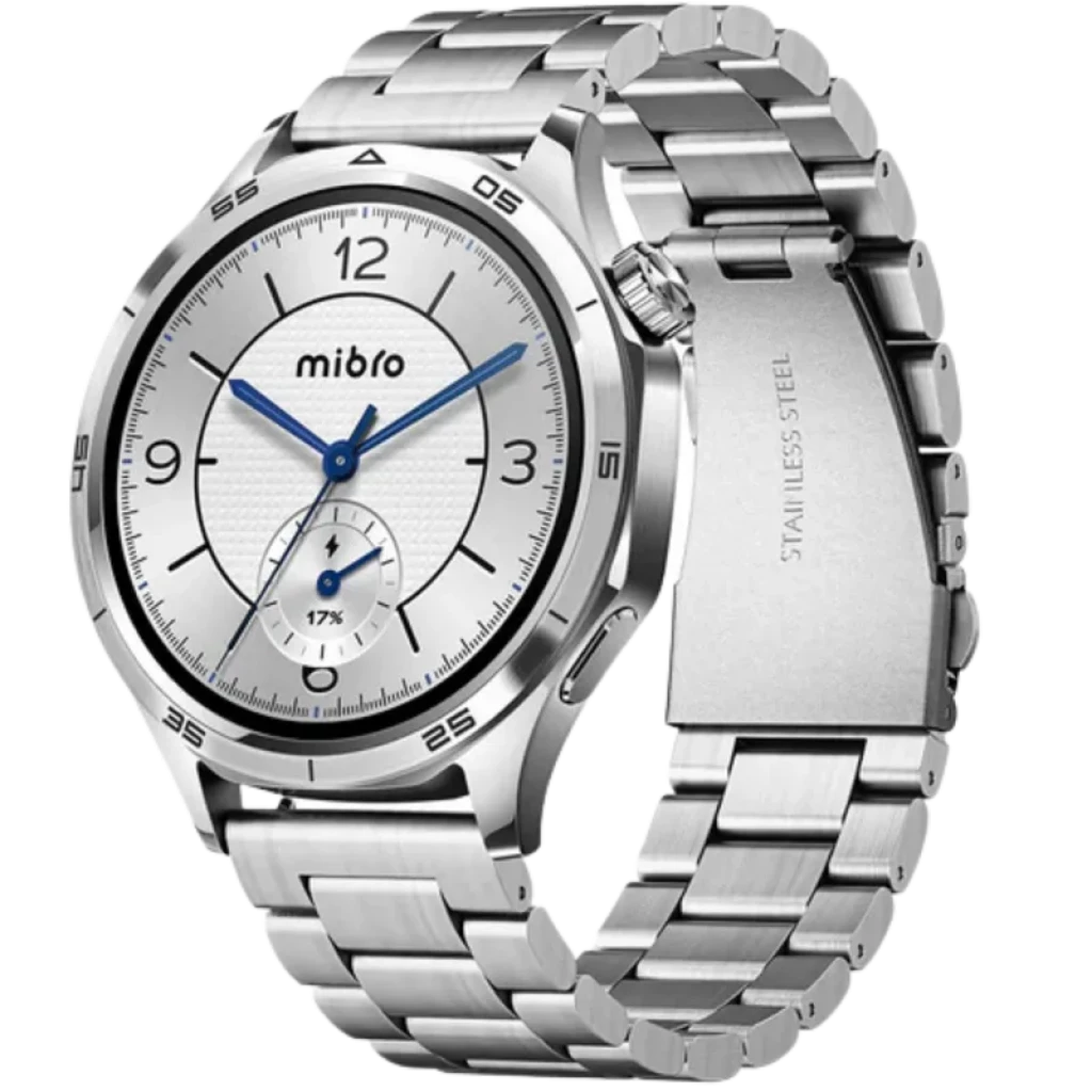 Mibro watch GT Aço inoxidável Prata Ecrã AMOLED de 1,43" assistente com IA - Relógio inteligente