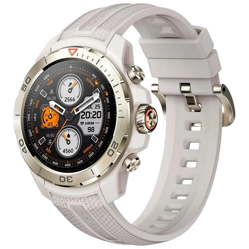 Mibro GS Explorer Branco - Smartwatch com GPS e NFC