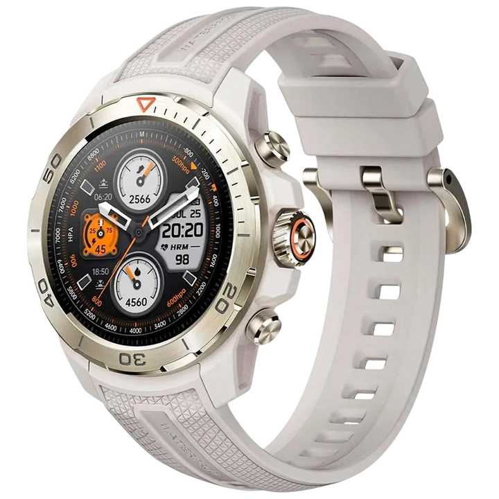 Mibro GS Explorer Branco - Smartwatch com GPS e NFC