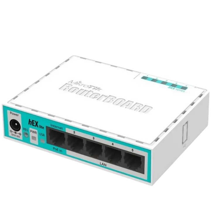 MikroTik 5 x Fast Ethernet, 6 - 30 V, 64 MB de RAM, CPU de 850 MHz, 2 W máx., PoE in - Router