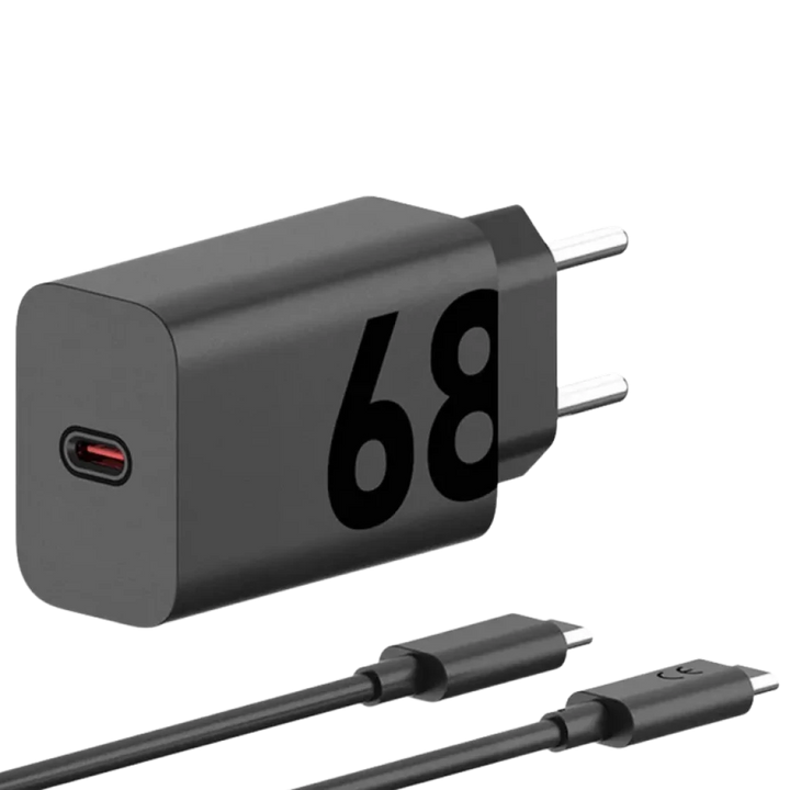 Motorola TurboPower 68W EU Carregamento rápido - Carregador universal com cabo de 1 m Preto