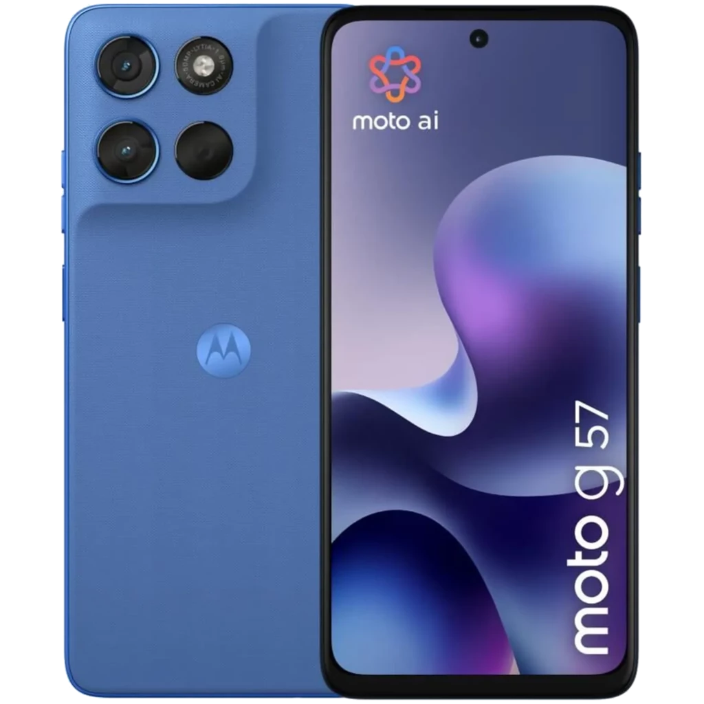 Motorola Moto G57 5G 256 GB Azul Ecrã de 120 Hz 8 GB de RAM Sensor SONY