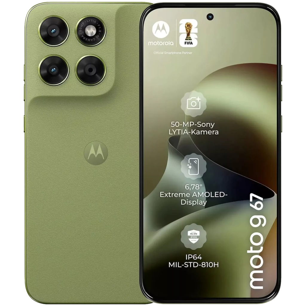 Motorola Moto G67 5G 256 GB Nile Ecrã Extreme AMOLED de 6,78" 4 GB de RAM Câmara dupla de 50 Mpx