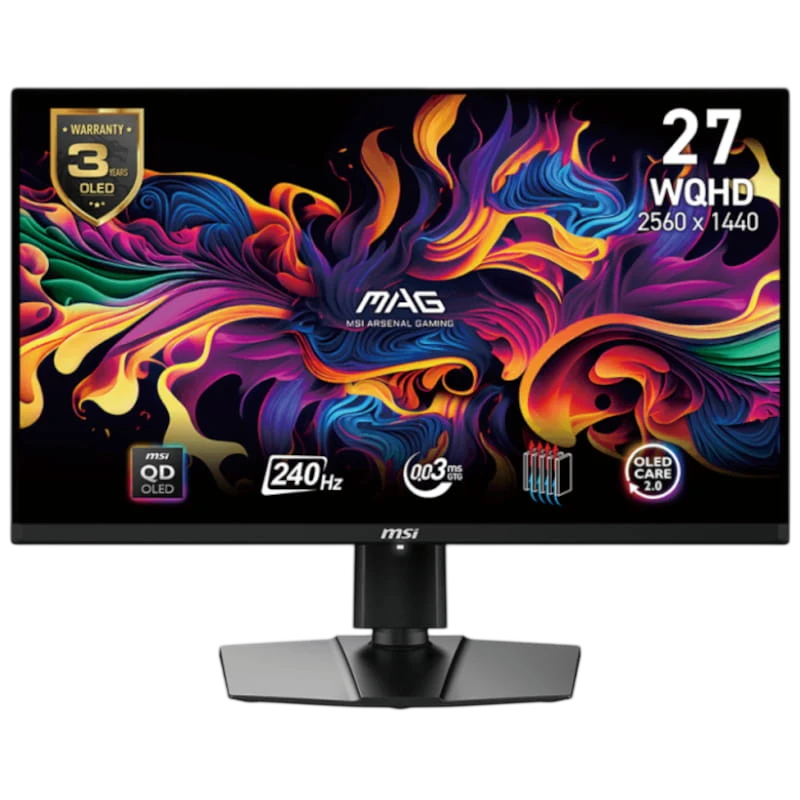 MSI MAG 271QPXDE E2 27" QHD QD-OLED 240 Hz Preto