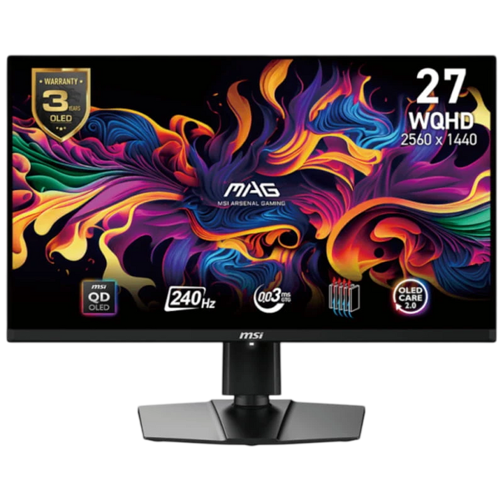 MSI MAG 271QPXDE E2 27" QHD QD-OLED 240 Hz Preto