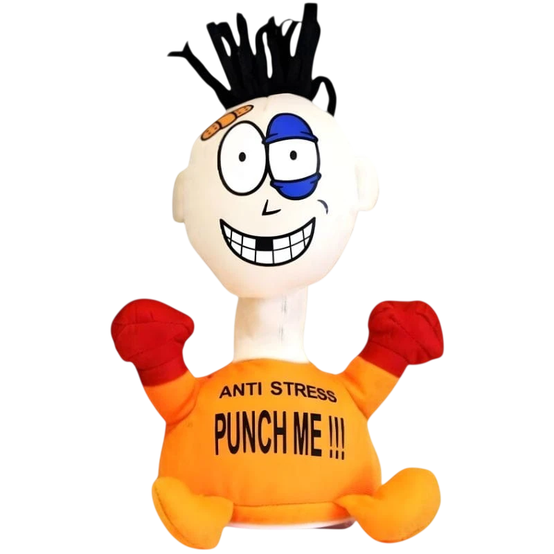 Boneco Pablo Anti Stress “Punch Me” Laranja